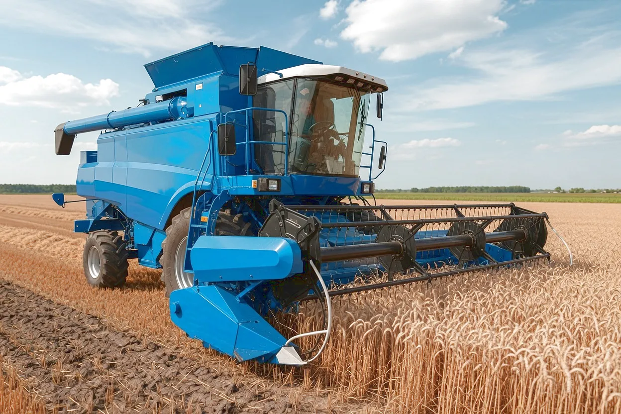 Agricultural leaf chain in combine harvester feeder house