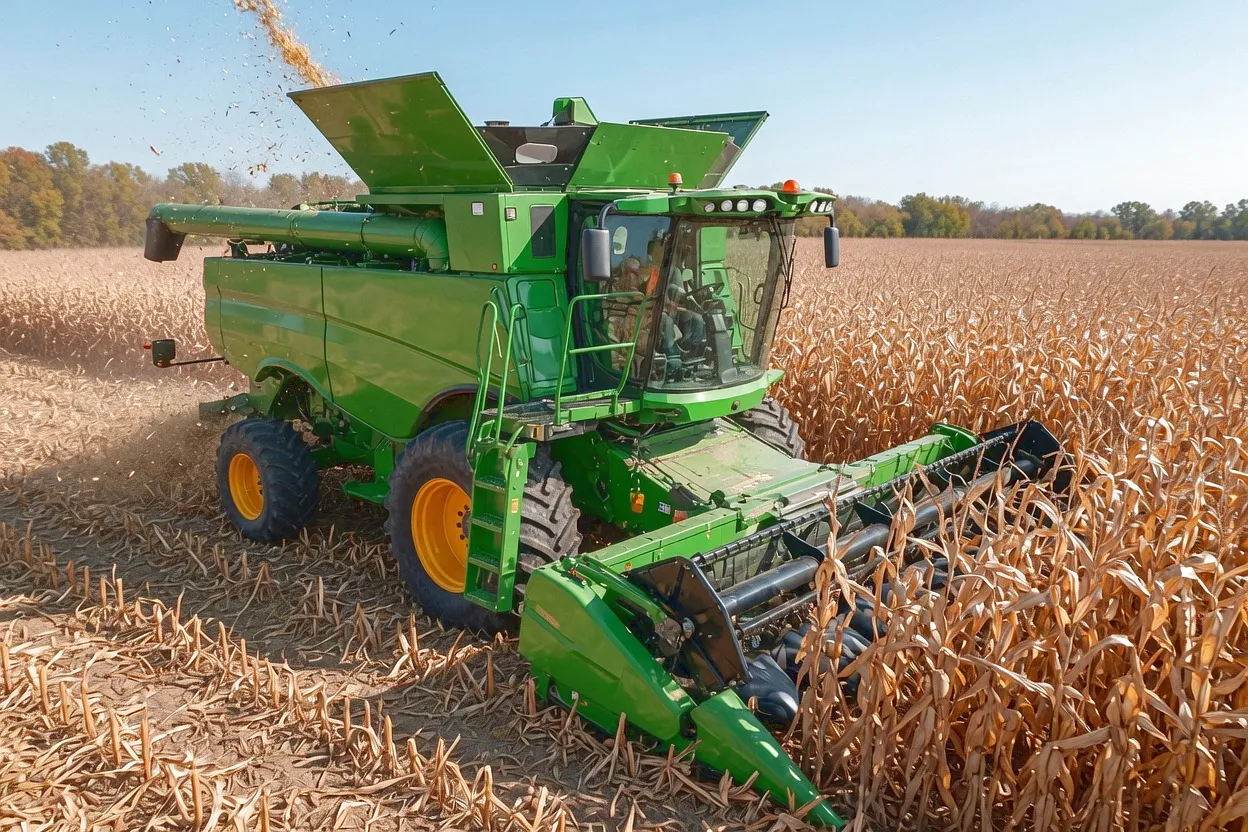 Corn Harvester Leaf Chain Application Scene