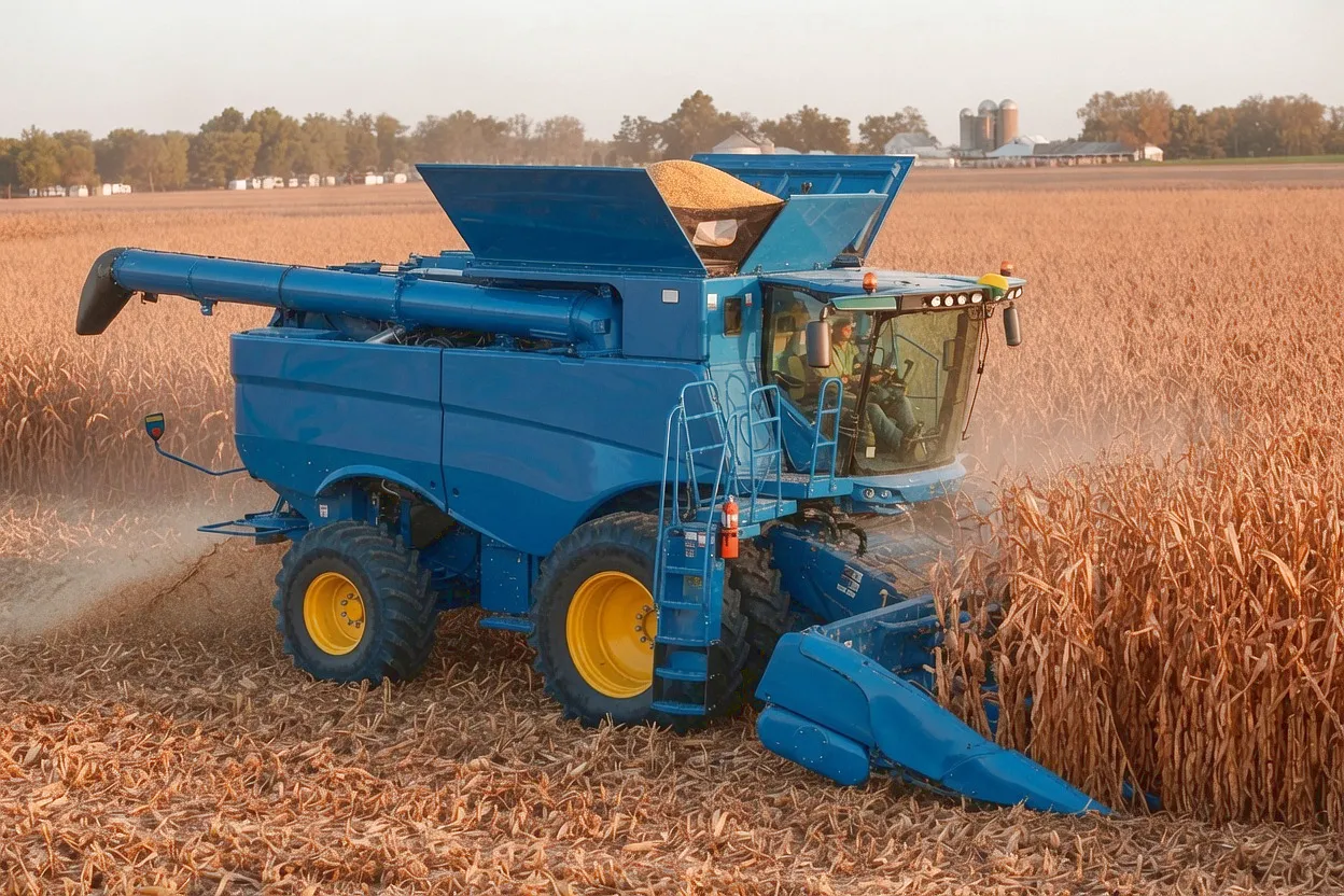 Corn Harvester Chain Drive System