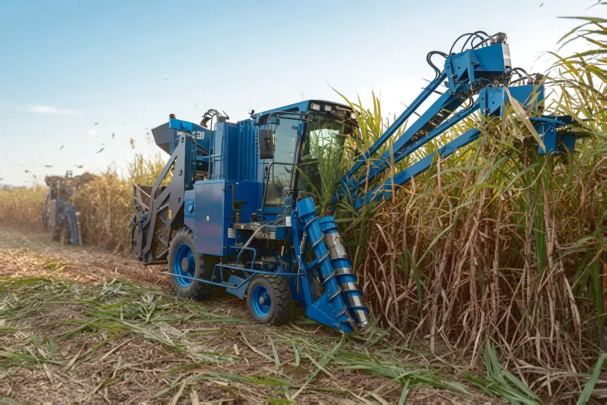 Sugarcane harvester chain application scenario