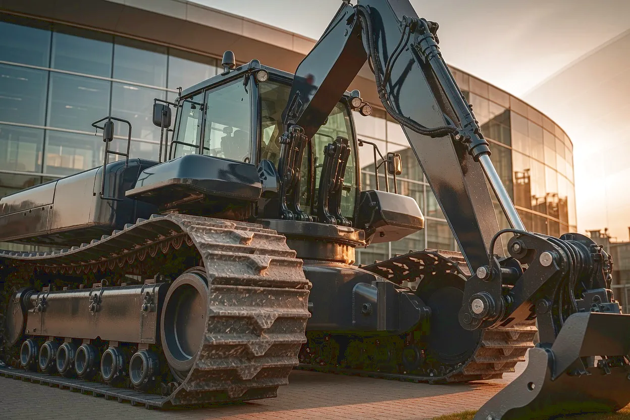 Excavator application leaf chain assembly