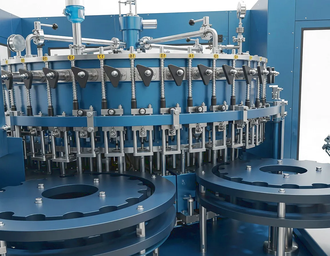 Leaf chain application in beverage filling line