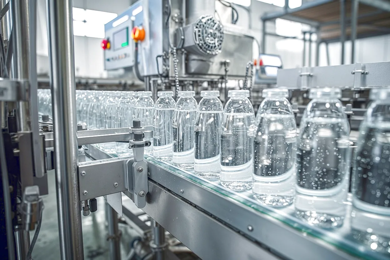 Plate chain driving high-speed can filling conveyor